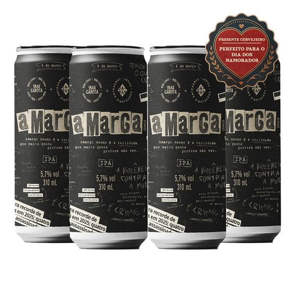 Pack 4 Cervejas Beba Como uma Garota e Japas Amarga IPA